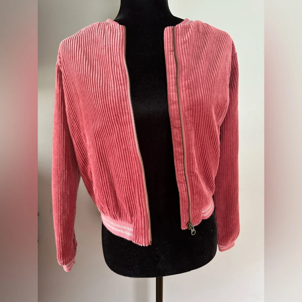 Pink Corduroy Kids Jacket‎